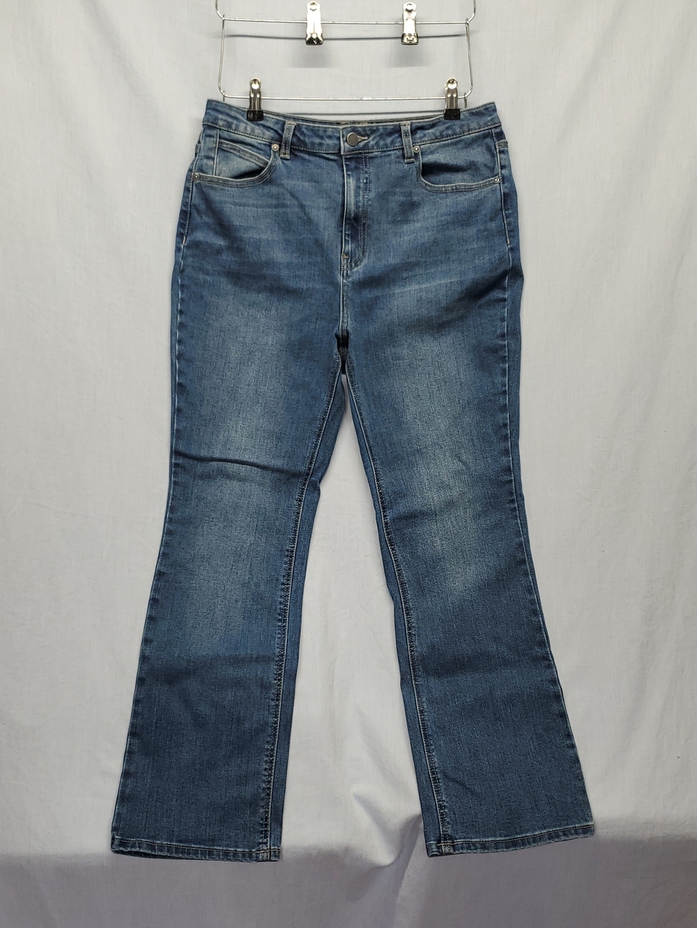 Oat New York Blue Flare-Leg Denim Jeans #417